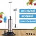 Вспениватель для молока электрический Premium Milk Frother 5 в 1 капучинатор для сливок и молока с Чехлом и Тройным венчиком + 3 трафареты в подарок Черный