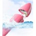 Детская полнолицевая панорамная маска для плавания FREE BREATH (XS) M2068G Coral