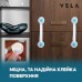 Замки безопасности набор 15 шт Замок блокиратор на мебель от детей Vela Bear универсальные силиконовые гибкие Прозрачный